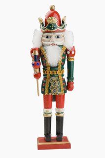 Studio shot of nutcracker statue.