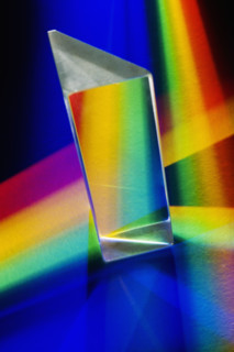 Still life of a prism.