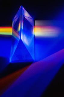 Still life of a prism.