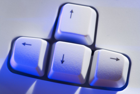 Still life of keys on keyboard.