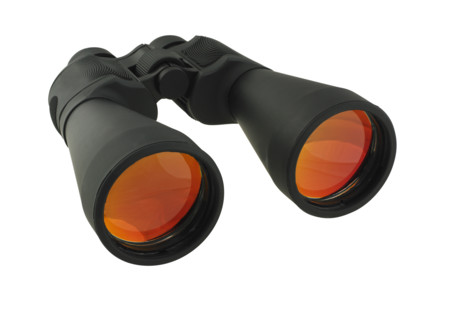 Still life of a pair of binoculars.
