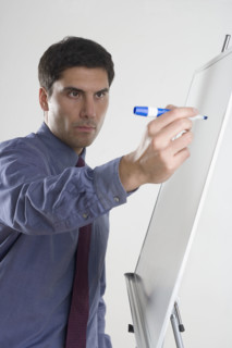 Businessman making a presentation.