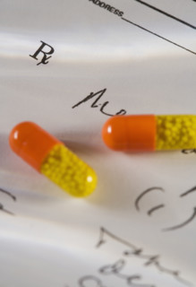 Still life of prescription drugs.