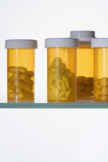Still life of prescription drugs.