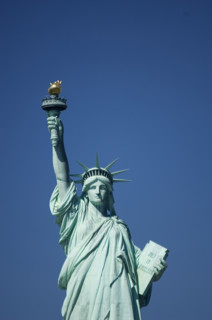 Closeup of Statue of Liberty New York NY.