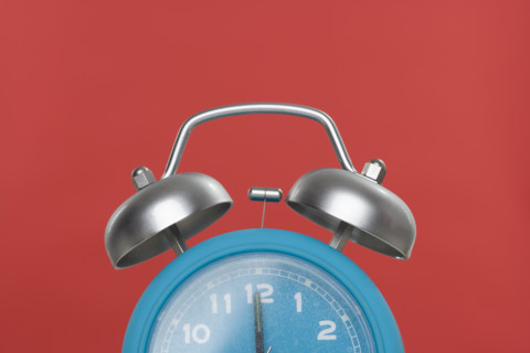 Still life of an alarm clock.