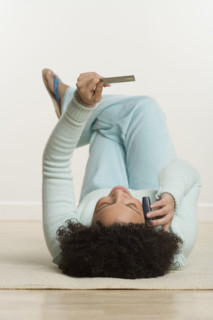 Woman placing telephone order.