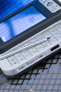 Close up of electronic organizer.