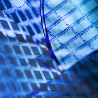 Close up of silicon chips.