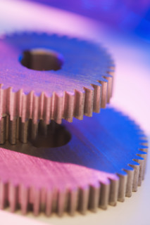Close up of cog wheels.