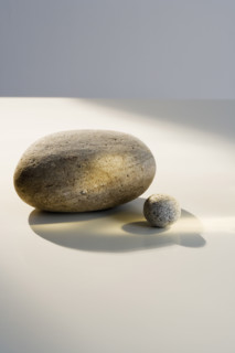Large and small stone indoors .