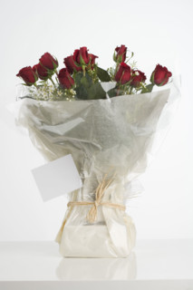 Still life of red roses.