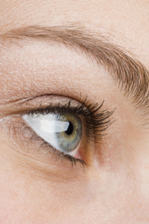 Close up of woman’s eye.