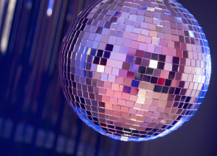 A dance club mirror ball.
