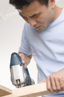 Man doing home repairs.