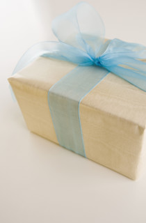 Studio shot of gift.