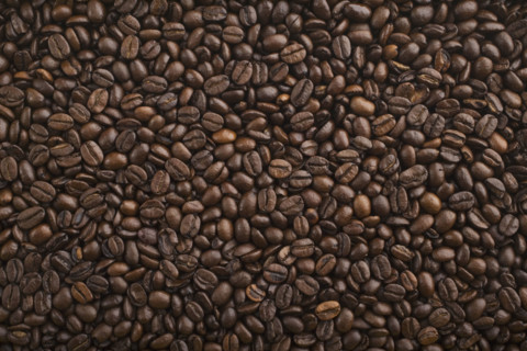 Close up of coffee beans.