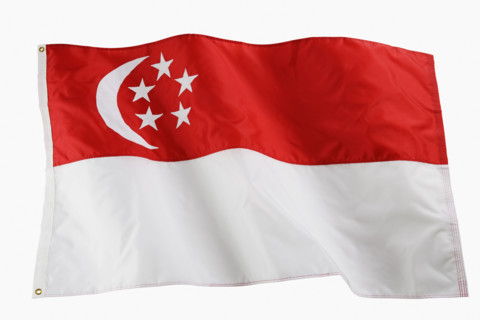 Studio shot of national flag.
