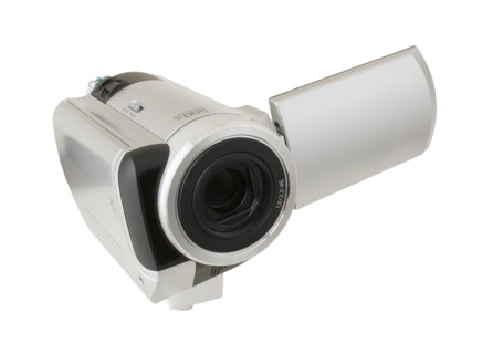 Close up of video camera.