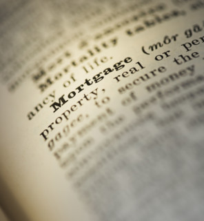 Close up of Mortgage in the dictionary.