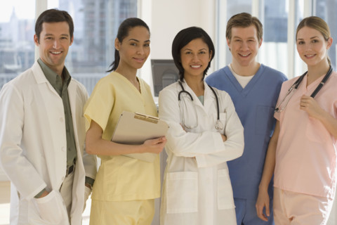 Portrait of medical professionals.