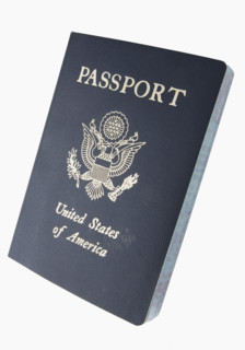 Close up of United States passport.