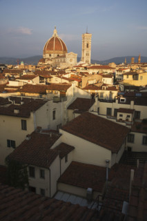 City rooftops and the Duomo Santa Maria Del Fiore, Florence, Italy.