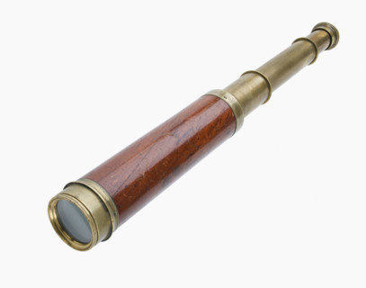 Close up of spyglass.