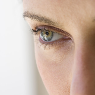 Close up of woman’s eye.