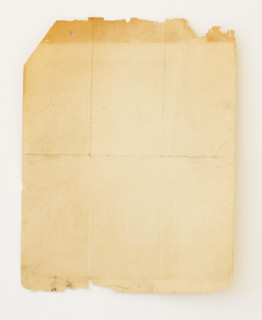 Old piece of paper with crease lines.