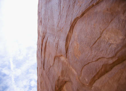 Red Rock in Arches National Park Moab Utah USA. Date : 2006