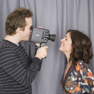 Man video recording girlfriend’s face. Date : 2007