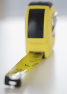Close up of tape measure. Date : 2006