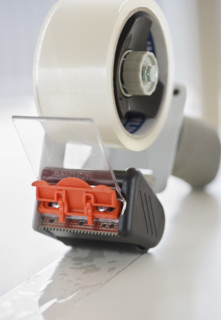 Close up of packing tape. Date : 2006