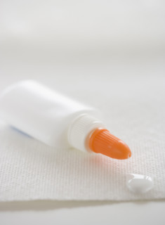 Close up of glue bottle. Date : 2006
