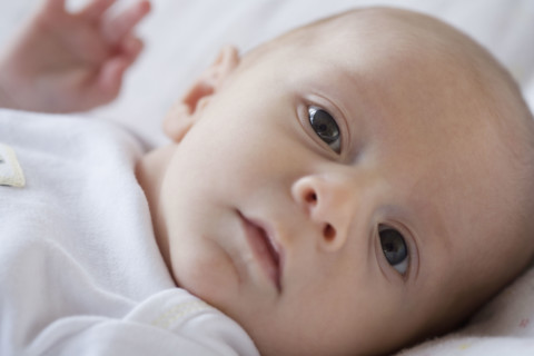 Close up of baby. Date : 2007