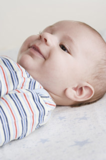 Close up of baby smiling. Date : 2006