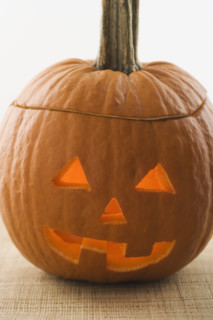 Still life of a jack o lantern. Date : 2006