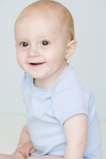Close up of baby smiling. Date : 2007
