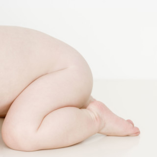 Close up of nude baby. Date : 2007