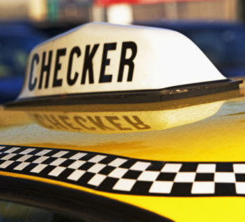 Close up of taxi cab light. Date : 2007