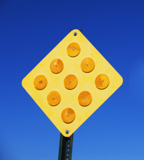 Low angle view of street sign. Date : 2007