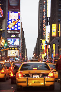 Traffic in Times Square, New York City. Date : 2007