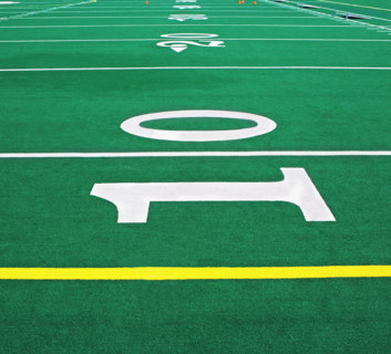 Close up of football field. Date : 2007