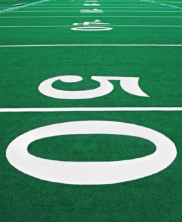 Close up of football field. Date : 2007