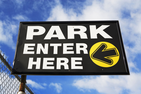Close up of Park sign. Date : 2007