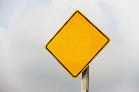 Blank street sign. Date : 2007