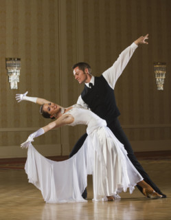 Couple ballroom dancing. Date : 2007
