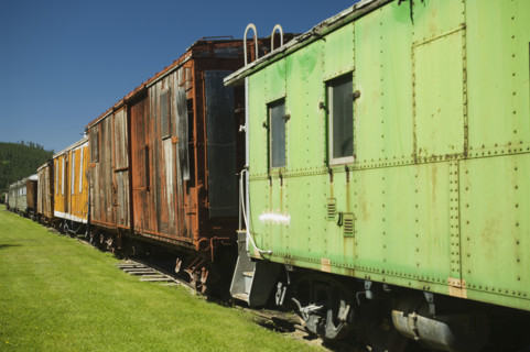 Abandoned freight train. Date : 2007