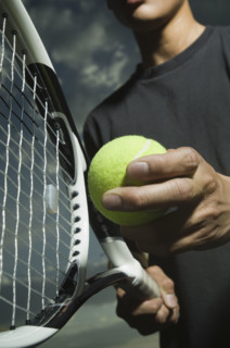Close up of tennis player. Date : 2007
